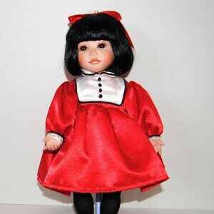 POPPY doll By Kay McKee World Gallery. Asian Porcelain Doll  w/stand